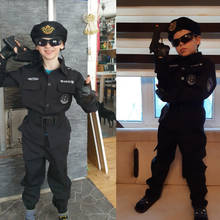 Disfraces de Cosplay para niños, uniforme de policía, juguetes del ejército, regalo de cumpleaños, fiesta de carnaval, Halloween 2024 - compra barato
