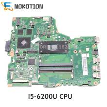 NOKOTION-placa base para Acer aspire E5-475 PC, DDR3L, N9GCRWW001, N9.GCRWW.001, DAZ8VMB18C0, SR2EY, I5-6200U, CPU 2024 - compra barato
