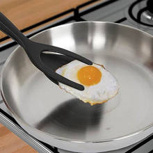 Saingace espátula de silicone para omelete, removedor de ovos 2 em 1, perfeita para panqueca, faz facilmente, cozinha e hotel, ferramenta de casa 2024 - compre barato