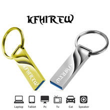 KFHIREW metal Pen Drive 128GB Key USB Stick Flash 64GB Pendrive 32GB cle usb memory 16GB USB Flash Drive 8GB free Type-c adapter 2024 - buy cheap