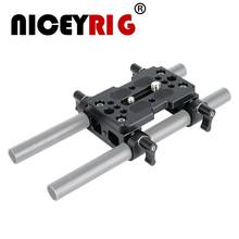 Niceyrig placa de queijo placa ponte 15mm, placa de vara, placa de alumínio, câmera, vídeo, sonda, trilho, 1/4 parafuso 3/8 2024 - compre barato