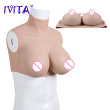 IVITA Artifical Silicone Breast Forms Fake Boobs False Breasts For Crossdresser Transgender Shemale Drag-Queen Fashion Gift 2024 - buy cheap