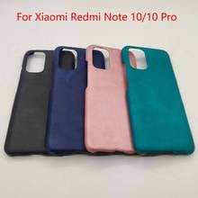 Note 10 Pro Case Xiaomi Redmi note 10 Pro Vegan PU Leather Case Cover Light Luxury skin Protective Shell for Redmi Note10 Pro 2024 - buy cheap