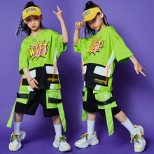 New Hip Hop Clothing For Girls Street Dance Wear Children Jazz Dance Costumes Loose Shirts Hiphop Pants Ballroom Dancing Clothes 2024 - buy cheap