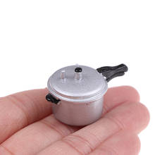 New Arrival 1:12 Scale Dollhouse Miniature Kitchen Cooking Utensil Pressure Cooker Autoclave Toy Simulation Kitchen Tools 2024 - buy cheap