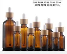 10pcs 5/10/15/20/25/30/40/50/100ML Amber Glass Droppers Bottle With Pipette Essential Oil Empty Dispenser Bottles Travel Bottle 2024 - buy cheap
