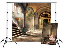 Vintage Palace Photography Backdrops Stairs Rustic Castle Indoor Background Photo Studio Wedding Portrait Shooting Booth Props 2024 - buy cheap