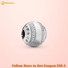 Fashion 925 Sterling Silver Beads Silver Round Clip Charms fit Original Pandora Bracelets Women DIY Jewelry 2024 - buy cheap