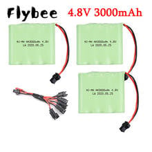 4.8v NiMH Battery with 4.8V Charger For Rc toys Cars RC Tanks RC Robots RC Boats RC Guns Ni-MH AA 4.8V 3000mah Battery Pack 2024 - buy cheap