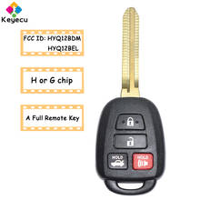 KEYECU Remote Head Car Key With 3+1 4 Buttons G/ H Chip - FOB for Toyota Camry Corolla 2012 2013 2014 2015 2016 2017 HYQ12BDM 2024 - buy cheap