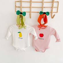 Baby Bodysuit New Baby Girl Jumpsuit Autumn Cartoon Long-Sleeve Jumpsuit+Hat 2PCS Baby Boy Cotton One-Piece Crawling Clothes 2024 - buy cheap