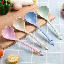 Wheat Straw Soup Spoon Kitchen Supplies Long Handle Meal Dinner Scoop Ladle Dinnerware 2024 - buy cheap