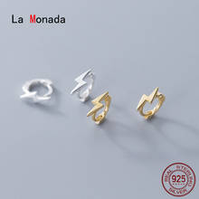 Женские полые серьги-кольца La Monada, серебряные серьги-кольца ювелирные изделия из 925 пробы серебра 925 пробы 2024 - купить недорого