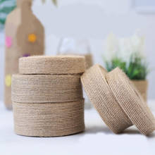 10m 25mm 30mm 38mm Natural Jute Burlap Ribbon for Crafts DIY Ribbon Bow Wedding Party Decorative Gift Wrapping Tie tape 2024 - buy cheap