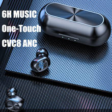 TWS сенсорные bluetooth-наушники с отпечатком пальца, беспроводные стерео наушники HD, игровая гарнитура с шумоподавлением для huawei iphone 2024 - купить недорого