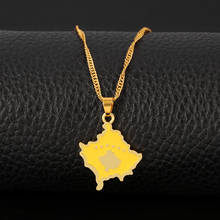 Kosovo Pendant Necklaces For Women Jewelry Kosoves Map Pendant Choker Jewellery 2024 - buy cheap