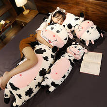 Hot 80cm/100/120cm New Plush Cow Toy Cute Cattle Plush Stuffed Animals Cattle Soft Pillow Cushion Kids Toys Gift for Children 2024 - buy cheap