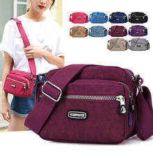 Bolso de mano de nailon impermeable para mujer, bolsa de mano femenina de estilo Vintage, de compras, a prueba de agua 2024 - compra barato