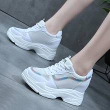 Round Toe White Women Casual Platform Sneakers New Fashion 2020 Women Casual Flat Shoes Mesh Ladies Casual Shoes 2024 - buy cheap