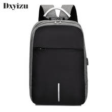 Mochila antifurto para laptop, bolsa masculina esportiva anti roubo para viagem e negócios, com usb 2024 - compre barato