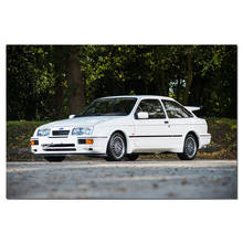 Póster de coche Ford Sierra RS500 Cosworth, lienzo de tela, pintura impresa para decoración del hogar, imagen artística de pared, 1987 2024 - compra barato