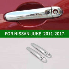 Accessories chrome silver 2-Door Handle Covers For 2011-2017 Nissan Juke Hatchback 2012 2013 2014 2015 2016 2024 - buy cheap