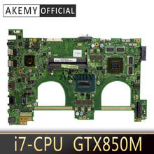 Akemy N550JK Laptop motherboard for ASUS N550JK N550JV Q550JV Q550J G550JK N550J Test original mainboard I7 CPU GTX850M 2024 - buy cheap