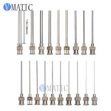 Free Shipping 8G-27G Metal Stainless Steel Dispensing Needles Blunt 1.5'' Length 19Pcs Mix Pack Dispenser Needle 1-1/2 Inch 2024 - buy cheap