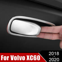 Guantera de acero inoxidable para Volvo XC60 2018 2019 2020, cubierta de mango de puerta, pegatinas embellecedoras, accesorios interiores 2024 - compra barato