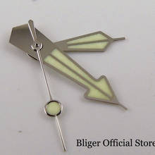 Silver/Rose Gold Watch Hand Needles Green Luminous fit NH35A NH36A 7S26 4R35 4R36 Movement 2024 - buy cheap