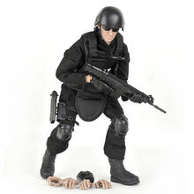 Figura de ação da polícia da swat de 12 polegadas e soldado, brinquedo de 30cm, conjunto de brinquedos para meninos, presente de aniversário, escala de 1/6 2024 - compre barato