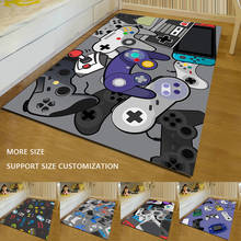 Gamepad Printed Area Rugs Cartoon Kid Playing Carpet Non-slip Carpets for Living Room Bedroom Drop Shipping 200x300cm alfombras 2024 - buy cheap