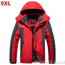 9XL Winter  jackets pourpoint XL Plus size windproof coat Waterproof Fleece thickening Big yards Warmth thick coat  7XL 8XL 6XL 2024 - buy cheap