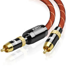 Цифровой аудио коаксиальный кабель OD8.0 6,0 Премиум Стерео аудио RCA к RCA Мужской коаксиальный кабельный динамик Hifi сабвуфер кабель AV tv 2024 - купить недорого