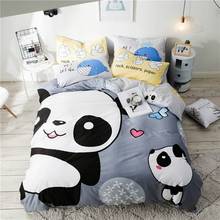 Svetanya Bear Panda Cotton Bed Linens Cartoon Bedding Sets (Pillowcase flat or fitted Sheet Blanket Cover) Double Queen Twin 2024 - buy cheap