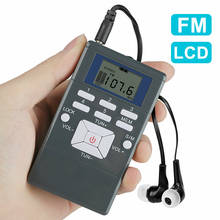 Portable Pocket FM Radio LCD Digital Display Stereo Radio Receiver with In-ear Headphone Accessories High Sensitivity Radio 2024 - buy cheap
