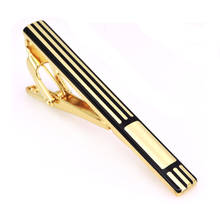 Clipe de gravata dourado, clipe de alta qualidade para camisa masculina, gravata laser de metal dourado, clipe de gravata francesa para negócios, casamento 2024 - compre barato