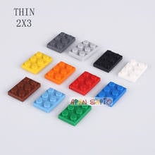 160PCS/lot DIY Building Blocks Thin 2X3Dots Educational Creative Figures Bricks kids Toys for Children fit 3021 bricks size 2024 - buy cheap