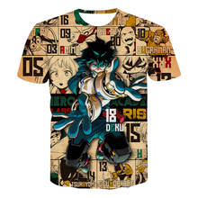 Camiseta con estampado 3D de My Hero Academia para hombres y mujeres, ropa informal de moda, Hip-Hop, Tops 2024 - compra barato