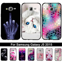 Silicone Case For Samsung Galaxy J5 2015 Soft TPU Cover Case For Samsung J5 2015 J500 J500F J500H 3D Relief Printed Shells Bags 2024 - buy cheap