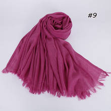 New Cotton Scarf Solid Color National Wind Long Scarves For Women Wrap Shawl Stole 04 2024 - buy cheap