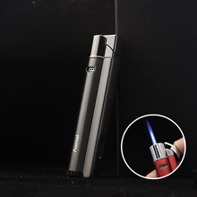 Compact Jet Lighter Butane Torch Turbo Lighter Windproof All Metal Cigar Lighter 1300C Cigarette Accessories For Men Gift No Gas 2024 - buy cheap