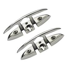 2PCS Stainless Steel 316 Flush Boat Cleats 5 inch 6 inch Marine Yacht Sailboat Ships Floating Dock Cleat For Boat Accessories 2024 - buy cheap