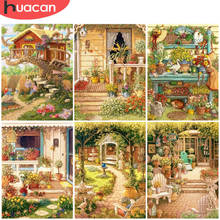 HUACAN 5D Diamond Painting Backgarden Diamond Embroidery Landscape Cross Stitch Kits Wall Art Handmade Gift 2024 - buy cheap