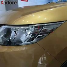 For Nissan Qashqai 2014 2015 2016 2017 ABS Chrome Front Headlight Lamp Cover Trim Head Light Frame Trims Sticker Car Accessories 2024 - buy cheap