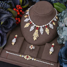 missvikki Luxury Flower Cluster African Choker Necklace Jewelry Sets For Women Wedding Cubic Zircon CZ Dubai Gold Bridal jewelry 2024 - buy cheap