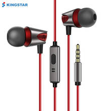 KINGSTAR 3.5mm Jack Earphones with Microphone Wired Earbuds Stereo Deep Bass In Ear Headphones For iPhone Xiaomi Samsung Huawei 2024 - buy cheap