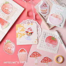 Sweet Snack Memo Pad Sticky Notes Tearable Message Material Paper Notepad Diary Creative Stationery Self-Stick Memo Pads 2024 - buy cheap