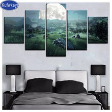 5 pcs Full Square/Round Drill 5D DIY Diamond Painting moon mountain diamond Embroidery Cross Stitch 5D Game Painting,wall art 2024 - buy cheap