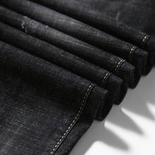 Fashion Male Denim Pants Skinny Men's Jeans Black Denim Jeans Slim Fit Elastic Pencil Pants Casual Trousers Cotton Mens Trousers 2024 - buy cheap